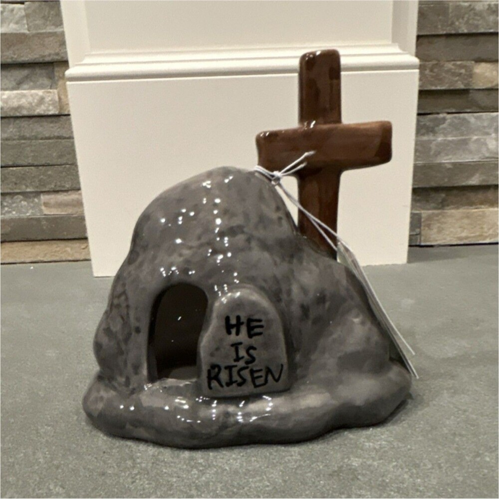 Hobby Lobby Light Up Easter Cross Tomb Ceramic Table Decor